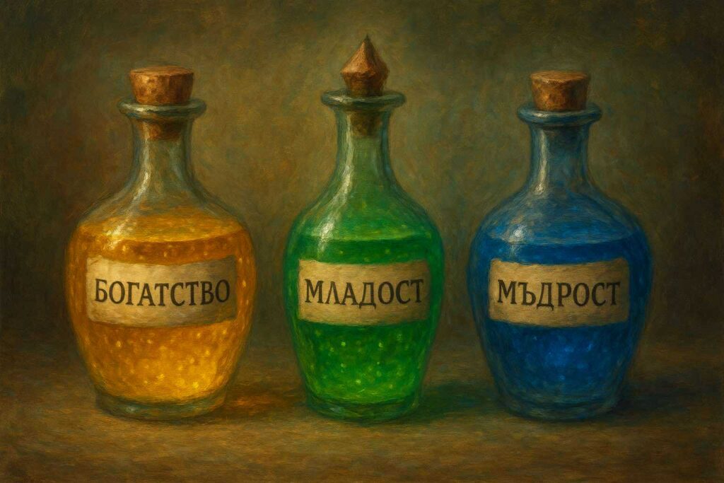 Коя отвара би избрал? Богатство, младост или мъдрост